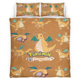 Housse De Couette Dracolosse Pokémon Parure de lit Ensemble De Literie