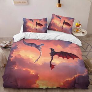 Alternative view of Housse De Couette Dragons – Krokmou & Furie Éclair 11 Parure de lit Ensemble De Literie