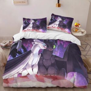 Alternative view of Housse De Couette Dragons – Krokmou & Furie Éclair 4 Parure de lit Ensemble De Literie
