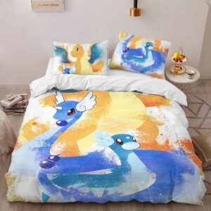 Alternative view of Housse De Couette Dratini Draco Dracolosse Pokémon Parure de lit Ensemble De Literie