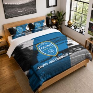 Housse De Couette ESTAC Troyes 01 Parure de lit Ensemble De Literie - ESTAC Ligue 2