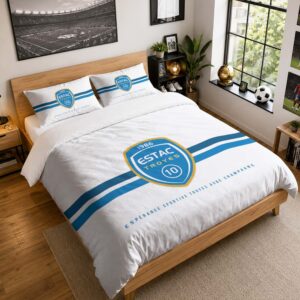 Housse De Couette ESTAC Troyes 02 Parure de lit Ensemble De Literie - ESTAC Ligue 2