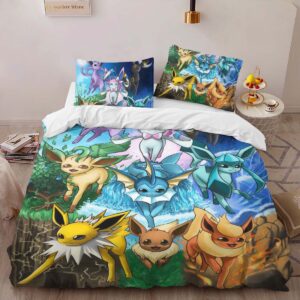 Alternative view of Housse De Couette Évolution Évoli Pokémon 12 Parure de lit Ensemble De Literie