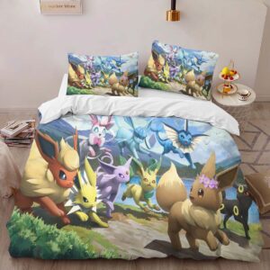 Alternative view of Housse De Couette Évolution Évoli Pokémon 8 Parure de lit Ensemble De Literie
