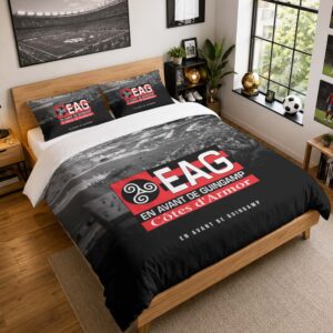 Housse De Couette En Avant de Guingamp 02 Parure de lit Ensemble De Literie - EAG Ligue 2