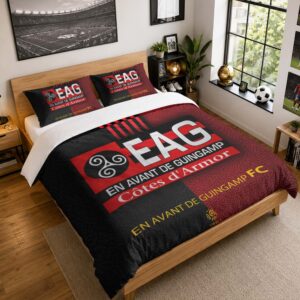 Housse De Couette En Avant de Guingamp 09 Parure de lit Ensemble De Literie - EAG Ligue 2