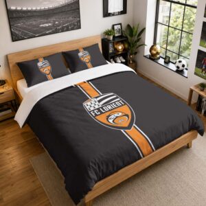 Housse De Couette FC Lorient 16 Parure de lit Ensemble De Literie - FCL Ligue 2