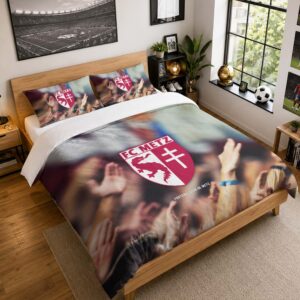 Housse De Couette FC Metz 04 Parure de lit Ensemble De Literie - FCM Ligue 2