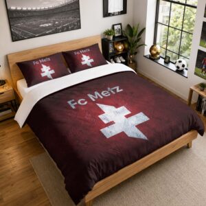 Housse De Couette FC Metz 05 Parure de lit Ensemble De Literie - FCM Ligue 2