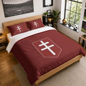 Housse De Couette FC Metz 08 Parure de lit Ensemble De Literie - FCM Ligue 2