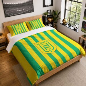 Housse De Couette FC Nantes 19 Parure de lit Ensemble De Literie - FCN Ligue 1