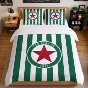 Alternative view of Housse De Couette Red Star FC 01 Parure de lit Ensemble De Literie - RSFC Ligue 2