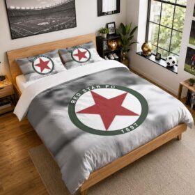 Housse De Couette Red Star FC 04 Parure de lit Ensemble De Literie – RSFC Ligue 2