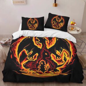 Alternative view of Housse De Couette Dracaufeu Feu Pokémon Parure de lit Ensemble De Literie