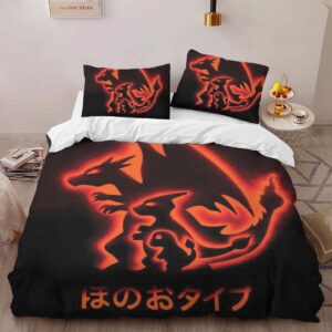 Alternative view of Housse De Couette Dracaufeu Feu Pokémon 2 Parure de lit Ensemble De Literie