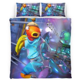 Housse De Couette Fishstick Fortnite Skin Parure de lit Ensemble De Literie