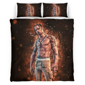 Housse De Couette Fortnite Travis Scott Skin Parure de lit Ensemble De Literie