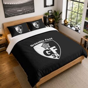 Housse De Couette Grenoble Foot 38 06 Parure de lit Ensemble De Literie - GF38 Ligue 2