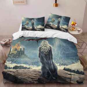 Alternative view of Housse De Couette Game of Thrones Daenerys Targaryen Mère des Dragons 27 Parure de lit Ensemble De Literie