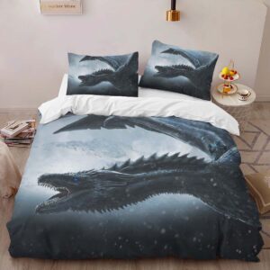 Alternative view of Housse De Couette Game of Thrones L’hiver arrive Dragon 40 Parure de lit Ensemble De Literie
