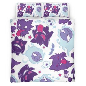 Housse De Couette Fantominus Spectrum Ectoplasma Pokémon Parure de lit Ensemble De Literie
