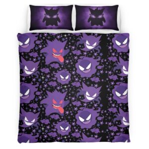 Housse De Couette Ectoplasma Pokémon 4 Parure de lit Ensemble De Literie