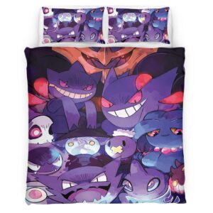Housse De Couette Ectoplasma Pokémon 5 Parure de lit Ensemble De Literie