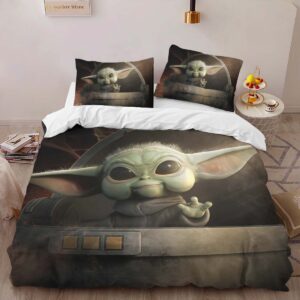 Alternative view of Housse De Couette Grogu Star Wars Baby Yoda Le Mandalorien Parure de lit Ensemble De Literie