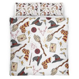 Housse De Couette Symboles Maison Gryffondor Harry Potter Parure de lit Ensemble De Literie