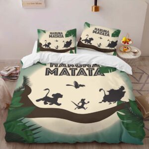 Alternative view of Housse De Couette Hakuna Matata Le Roi Lion Personnages 1 Parure de lit Ensemble De Literie