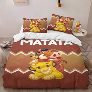 Alternative view of Housse De Couette Hakuna Matata Le Roi Lion Personnages 3 Parure de lit Ensemble De Literie