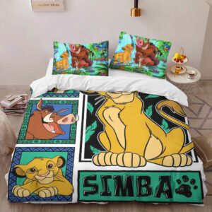Alternative view of Housse De Couette Hakuna Matata Le Roi Lion Personnages 4 Parure de lit Ensemble De Literie