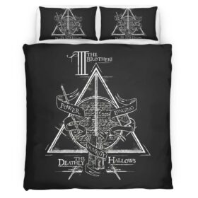 Housse De Couette Harry Potter Les Reliques de la Mort – Les Frères Parure de lit Ensemble De Literie