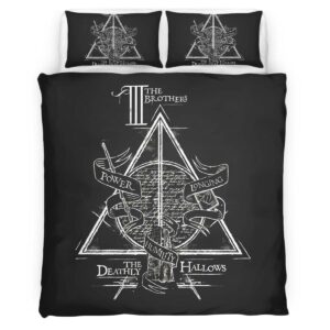Housse De Couette Harry Potter Les Reliques de la Mort – Les Frères Parure de lit Ensemble De Literie