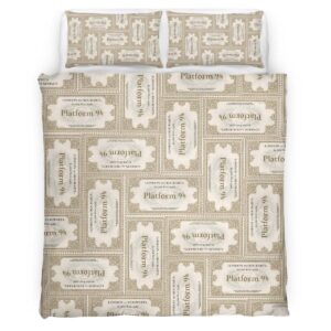 Housse De Couette Billet Quai 9¾ Poudlard Express Harry Potter Parure de lit Ensemble De Literie