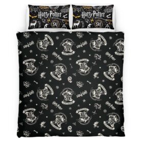 Housse De Couette Harry Potter École de Poudlard 13 Parure de lit Ensemble De Literie
