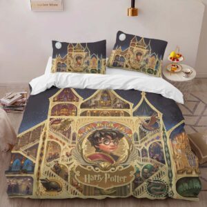 Alternative view of Housse De Couette Harry Potter École de Poudlard 3 Parure de lit Ensemble De Literie