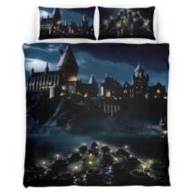 Housse De Couette Harry Potter École de Poudlard 5 Parure de lit Ensemble De Literie