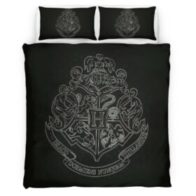 Housse De Couette Logo École de Poudlard Harry Potter 03 Parure de lit Ensemble De Literie