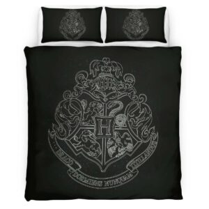 Housse De Couette Logo École de Poudlard Harry Potter 03 Parure de lit Ensemble De Literie