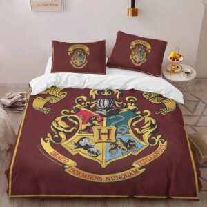 Alternative view of Housse De Couette Logo École de Poudlard Harry Potter Style Spécial Parure de lit Ensemble De Literie