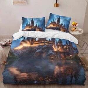 Alternative view of Housse De Couette Harry Potter Poudlard de Nuit 03 Parure de lit Ensemble De Literie