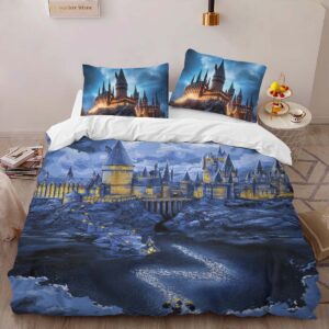 Alternative view of Housse De Couette Harry Potter Poudlard de Nuit Parure de lit Ensemble De Literie