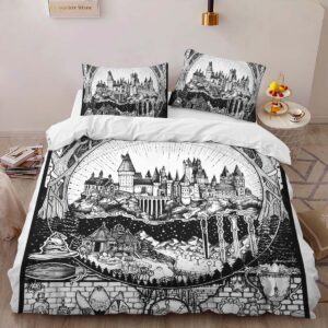 Alternative view of Housse De Couette Harry Potter École de Poudlard et Symboles Parure de lit Ensemble De Literie