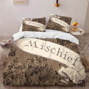 Alternative view of Housse De Couette Carte du Maraudeur Personnalisée Harry Potter Parure de lit Ensemble De Literie