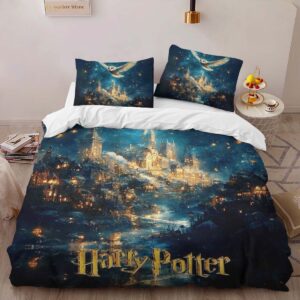 Alternative view of Housse De Couette Chouette et École de Poudlard Harry Potter Parure de lit Ensemble De Literie