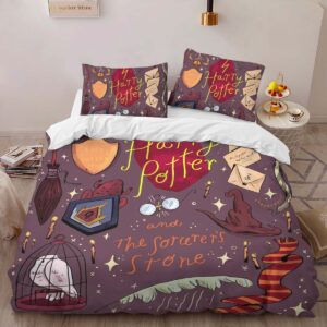 Alternative view of Housse De Couette Symboles Harry Potter – Chouette, Choixpeau, Lettre Parure de lit Ensemble De Literie