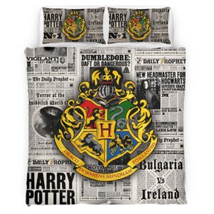 Housse De Couette Harry Potter Article Poudlard Parure de lit Ensemble De Literie