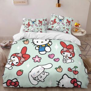Alternative view of Housse De Couette Hello Kitty et ses amis Parure de lit Ensemble De Literie