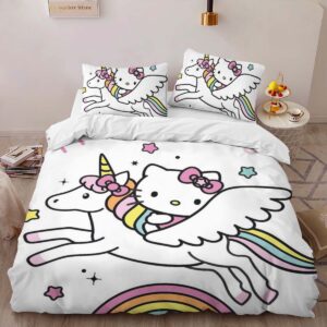 Alternative view of Housse De Couette Hello Kitty Licorne 01 Parure de lit Ensemble De Literie